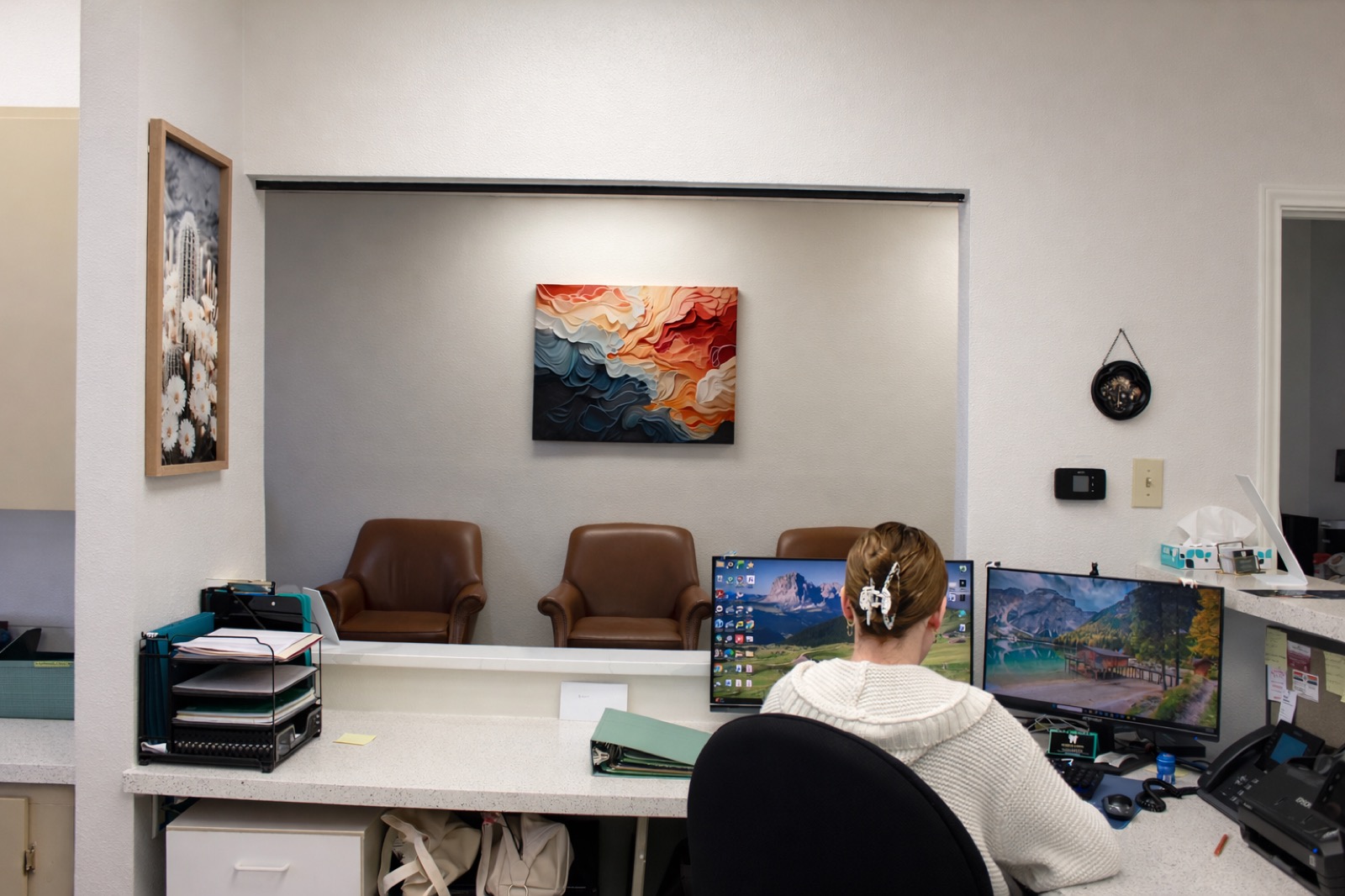 The front desk, where our team checks you in
